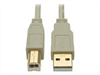 EATON TRIPPLITE USB 2.0 A/B Cable, M/M, Beige,