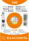 EXACOMPTA Karteikarten kariert A7
