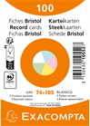 EXACOMPTA Karteikarten blanco A7
