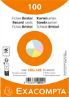 EXACOMPTA Karteikarten blanco A6