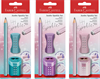 FABER-CA. Bleistift B/Radierer/Spitzer