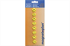 MAGNETOP. Smiley Magnete gelb-schwarz