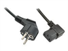 LINDY 5m IEC Mains lead, angled Schuko - angled