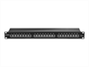 LINDY Cat6 Patch Panel 24p, STP, 1U, Black