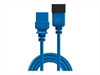 LINDY 1m IEC C19 to IEC C20 extension, blue