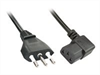 LINDY 2m angled IEC Mains lead, italy
