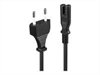 LINDY Mains Cable with Euro Connector 2m