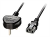 LINDY 2m IEC mains lead UK