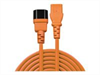LINDY 1m IEC Extension Lead, Orange