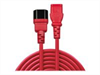 LINDY 0,5m IEC Extension Lead, Red