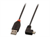 LINDY USB 2.0 Type A/Micro-B 90 2m Mini-B plug