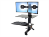 ERGOTRON desk stand, WORKFIT-S, dual, adjustable