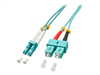 LINDY Fiber Optic Cable, OM3, LC-SC, 3m, turquoise