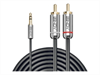 LINDY Cromo Line Audio Cable, Stereo, 3.5mm-RCA,