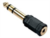 LINDY GOLD Audio Adapter, Stereo, 3.5mm-6.3mm F-M,