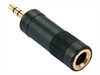 LINDY GOLD Audio Adapter, Stereo, 3.5mm-6.3mm M-F,