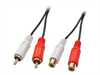 LINDY GOLD Audio Cable, Stereo, 2xRCA-2xRCA M-F,