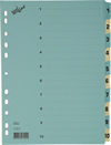 BÜROLINE Kartonregister blau/beige A4