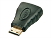 LINDY Video Adapter, HDMI/A-HDMI/C F-M, black