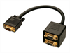 LINDY Video Cable, HD15, VGA-VGA M-M, 20cm, black,