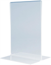 DEFLECTO Tischaufsteller Acryl DIN lang