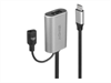 LINDY USB Cable, USB 3.1, Active USB/C-USB/A, M-F,