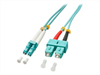 LINDY Fiber Optic Cable, OM3, LC-SC, 5m, turquoise