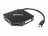 SANDBERG Adapter 3in1, MiniDP-HDMI+DVI+VGA