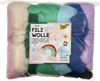FOLIA Filzrolle Regenbogen 350g