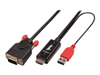 LINDY Video Cable, HDMI-VGA M-M, 2m, black