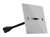 LINDY Single Gang HDMI Wall Plate Metal