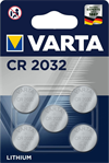 VARTA Knopfzelle CR2032, 5 Stück