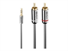 LINDY Cromo Line Audio Cable, Stereo, 3,5mm-RCA,