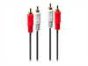 LINDY GOLD Audio Cable, Stereo, 2xRCA-2xRCA M-M,