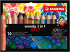 STABILO Farbstifte woody 3in1