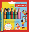 STABILO Farbstifte Woody 3 in 1