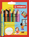 STABILO Farbstifte Woody 3 in 1