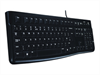 LOGITECH K120 Corded Keyboard black USB (DE)