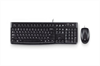 LOGITECH MK120 corded Desktop, black, USB, CH