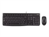 LOGITECH MK120 corded Desktop, black, USB, NSEA,