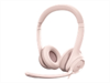 LOGITECH H390 Headset on-ear wired USB-A rose
