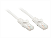 LINDY Basic Cat.6 U/UTP Cable, white, 0,5m