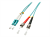 LINDY Fiber Optic Cable, OM3, LC-ST, 5m, turquoise