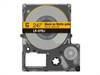 EPSON Matte Tape, Yellow/Black , 24mm, 8m,