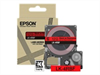 EPSON Colour Tape Fluorescent Red/Black, 12mm, 5m
