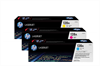 HP Toner Tri-Pack 128A CMY