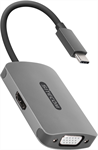 SITECOM USB-C to VGA+HDMI Adapter