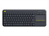 LOGITECH Wireless Touch Keyboard K400 Plus, black,