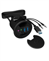 ICY BOX In-Desk USB Hub 60 mm black