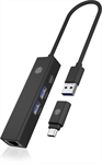 ICY BOX USB Hub & Gigabit Eth. LAN